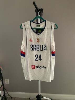 Peak Serbia National Basketball Team Away Jersey - Kiš #24